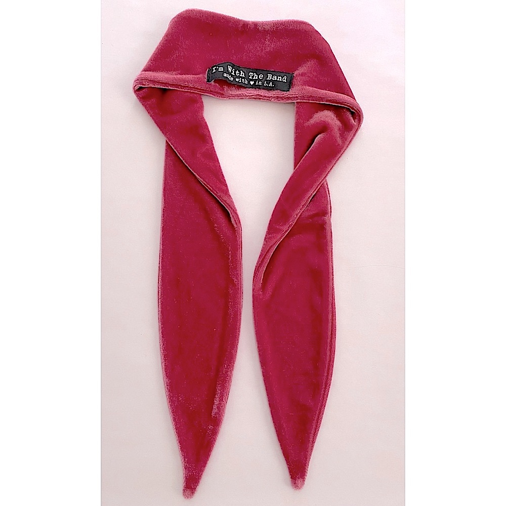 BNWOT I’m With The Band Pink Red Velvet Scarf Tie